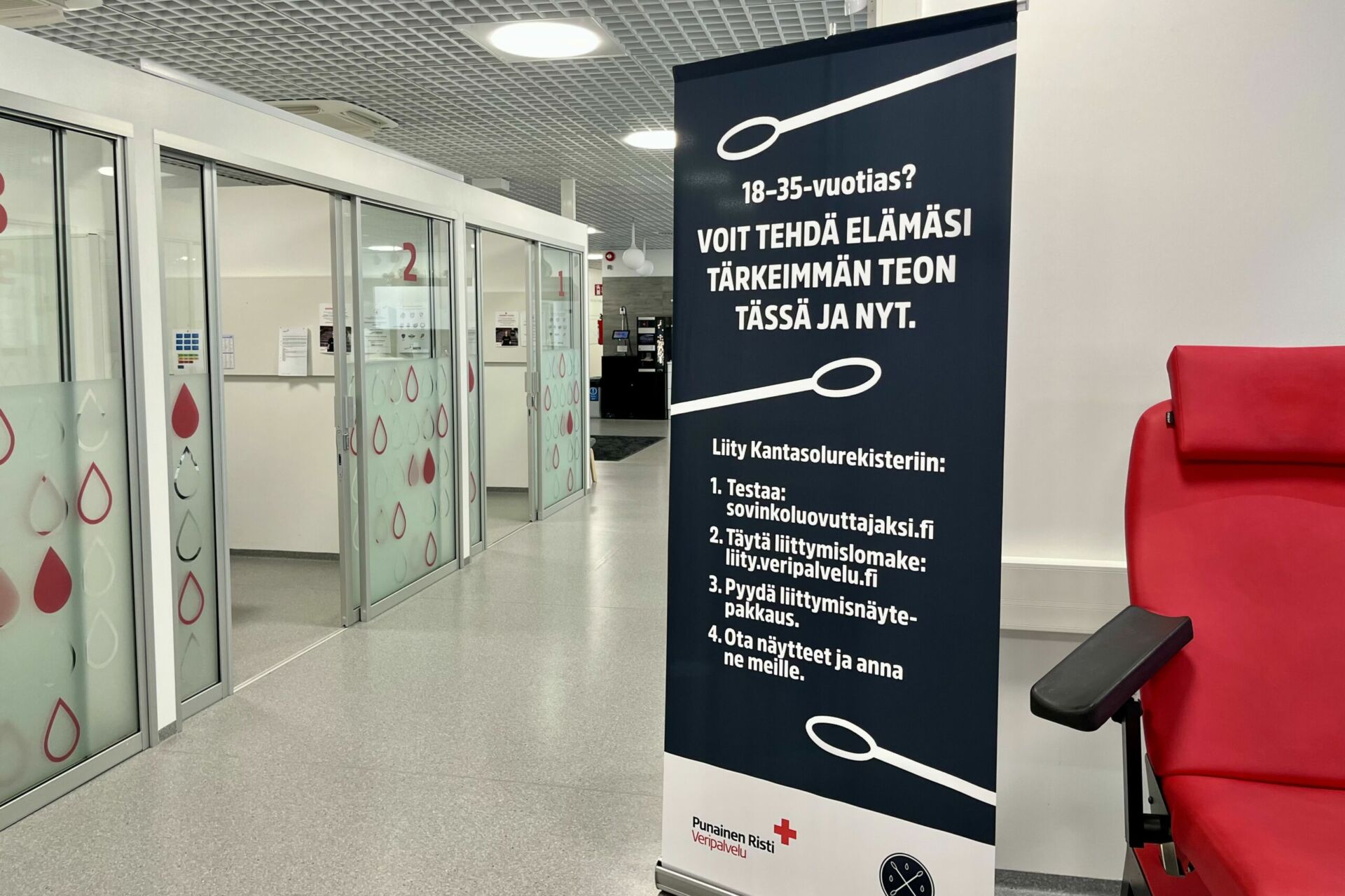 Kantasolurekisteriin voi liittyä 18-35-vuotiaana. Rekisterin jäsenenä voi olla 56-vuotiaaksi asti. Kuva: Elina Oksanen