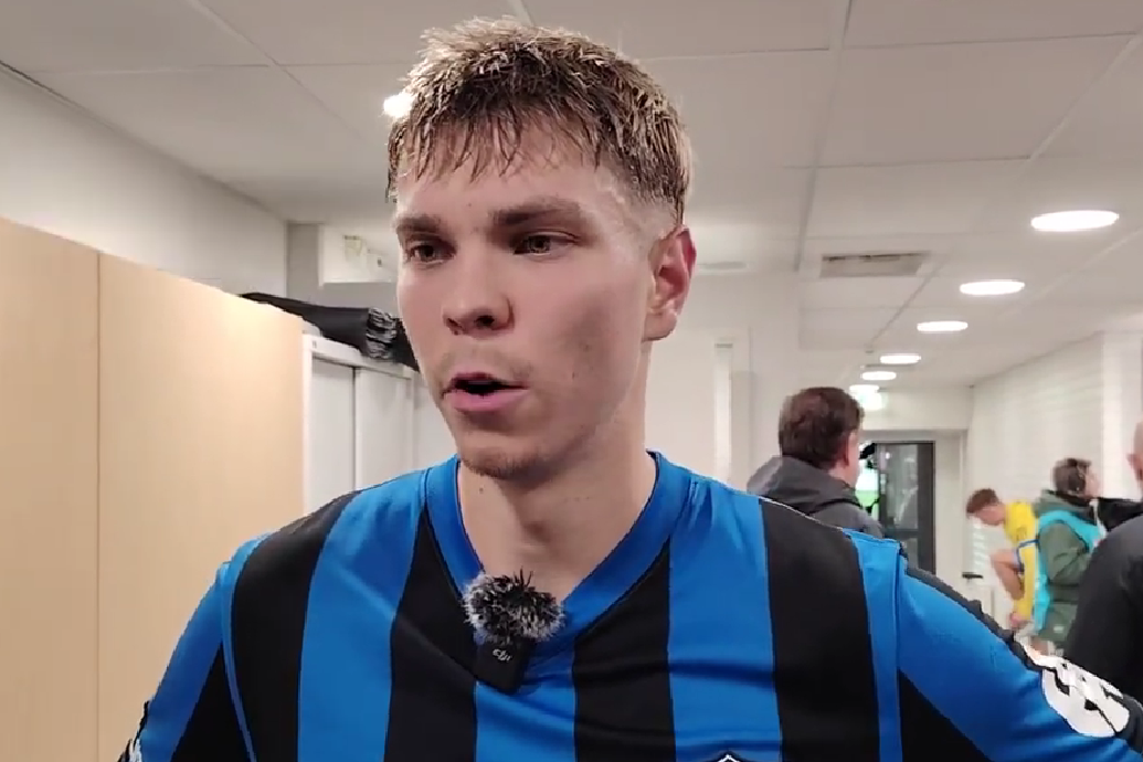 Luka Kuittinen oli tyytyväinen Interin esityksestä. Kuva: Veikko Peräkorpi.