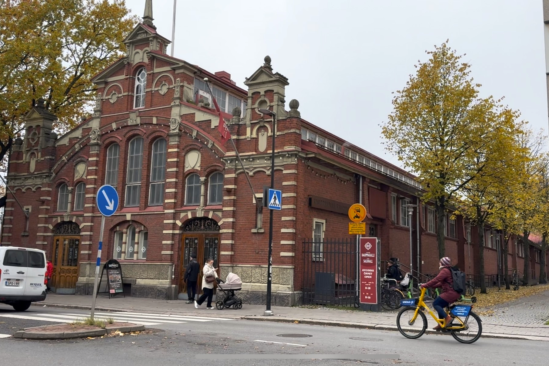 Turun Kauppahallin muuttaa väliaikaisesti vuoden vaihteessa 2026-2027. Kuva: Tilda Karus 