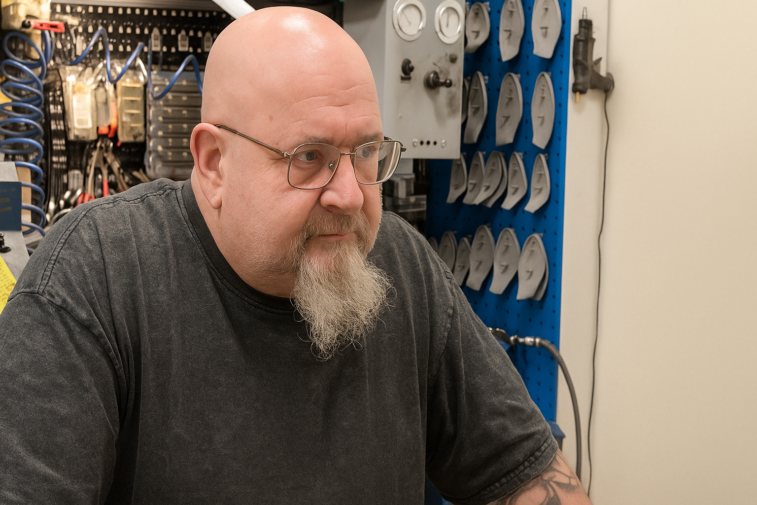 Turkulainen Kari Kostet pyörittää suutariliikettä Turussa. Kuva: Veikko Peräkorpi.