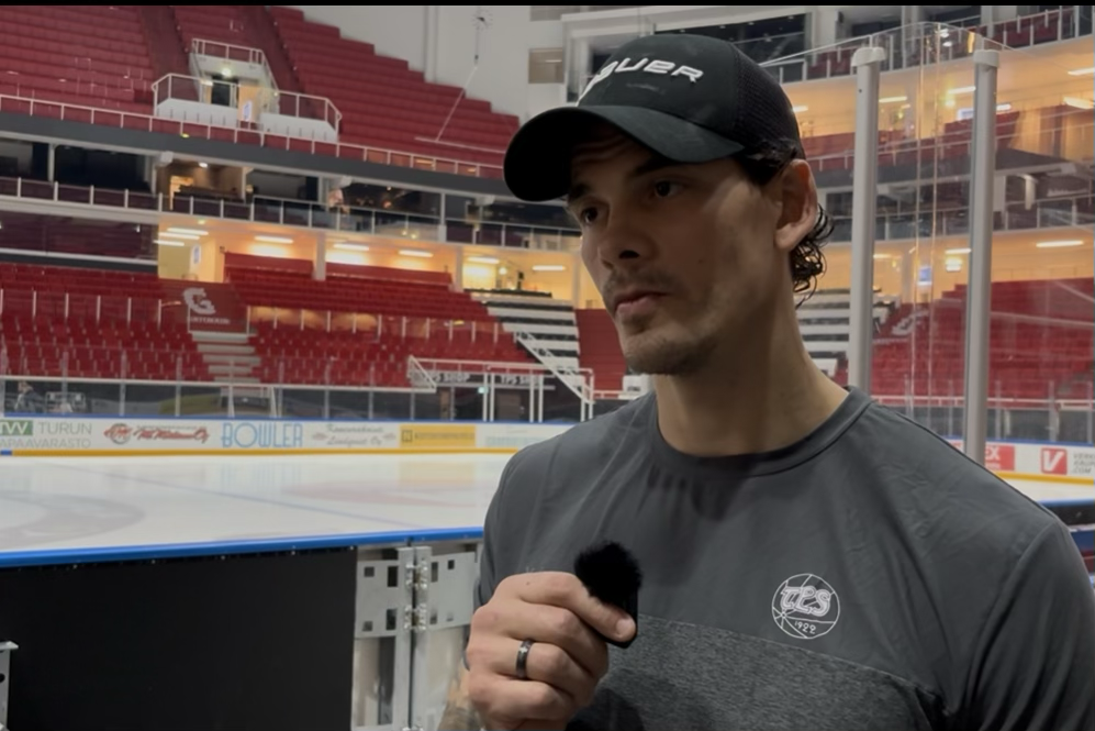 Tanskalainen Oliver Lauridsen kiekkoilee kolmatta kauttaan TPS:n riveissä. Kuva: Konsta Kiviniemi