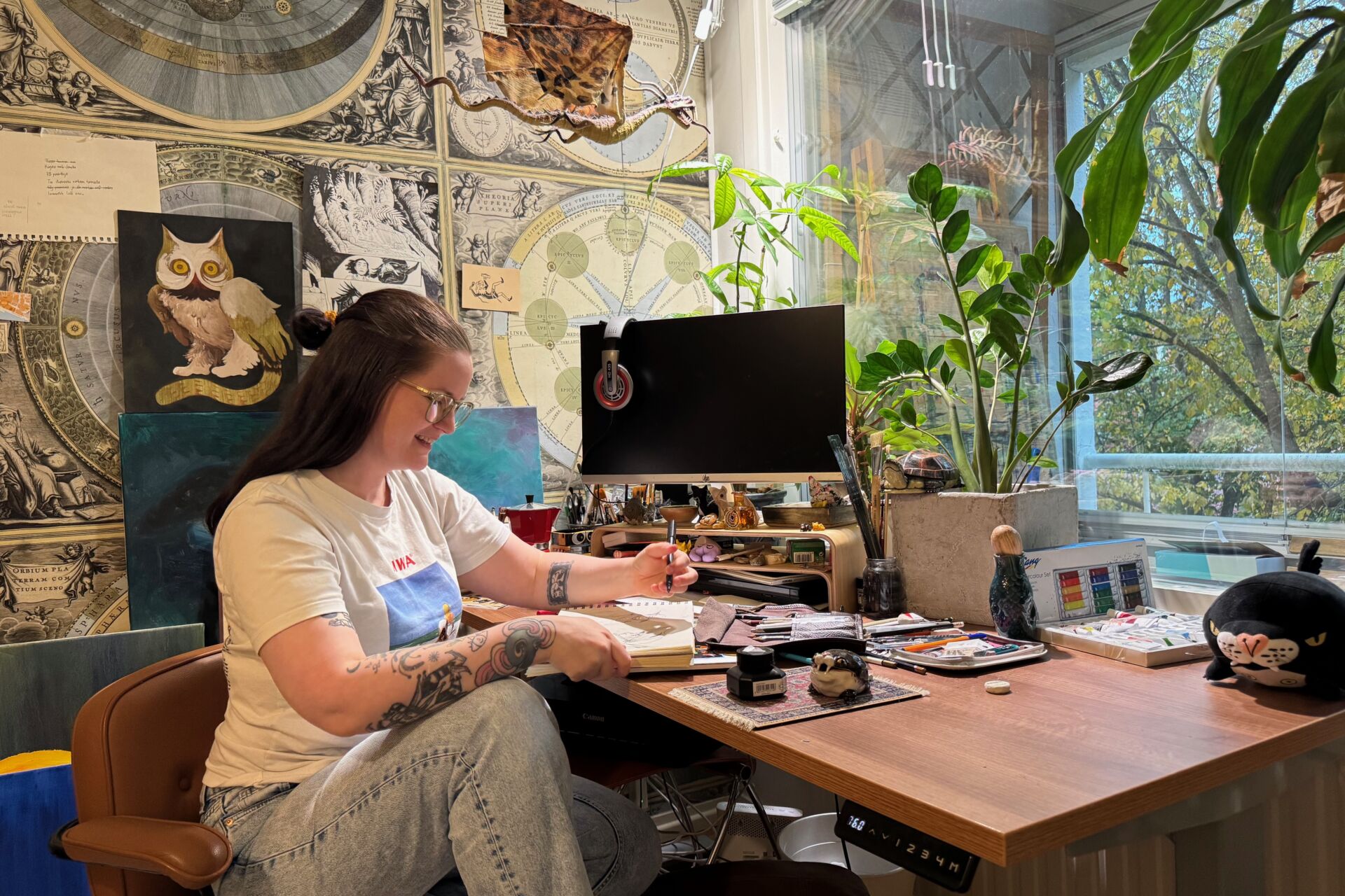 Turkulainen Petra Nordlund julkaisee sarjakuviaan kansainvälisesti. Kuva: Paula Heinonen